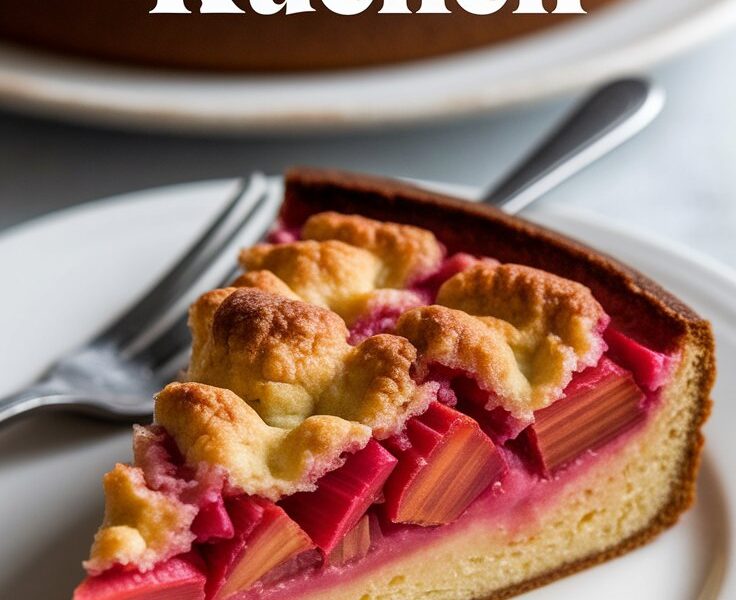 Rhubarb Custard Kuchen