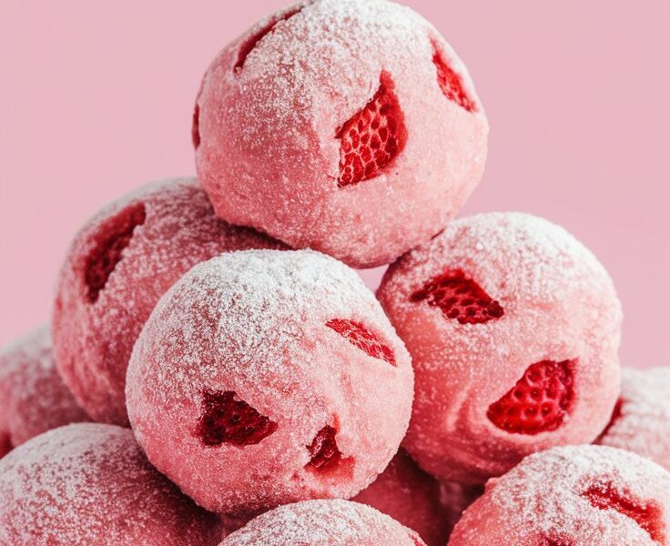 Strawberry Donut Holes