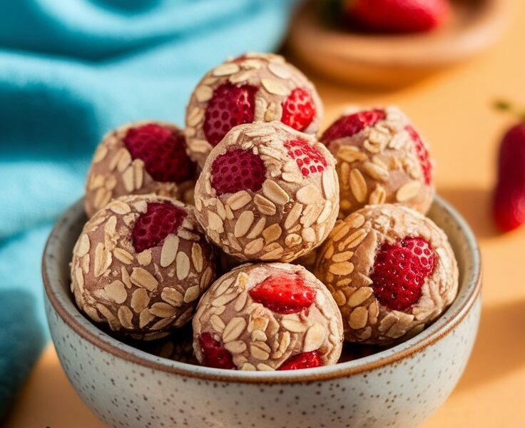 Strawberry Protein Balls