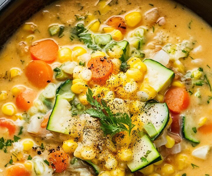Summer Corn and Zucchini Chowder