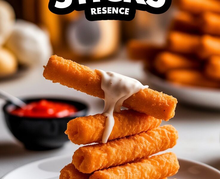 Crispy Air Fryer Mozzarella Sticks Recipe