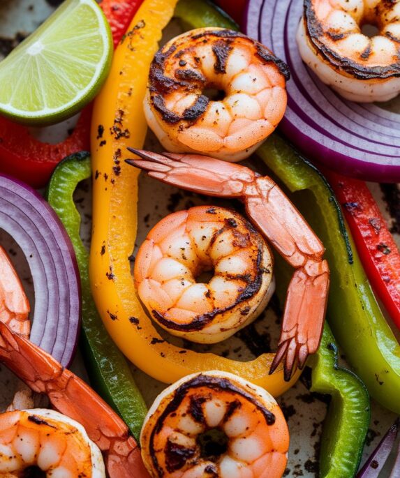 Sheet Pan Shrimp Fajitas