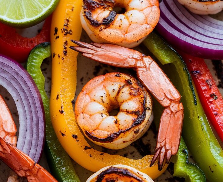 Sheet Pan Shrimp Fajitas