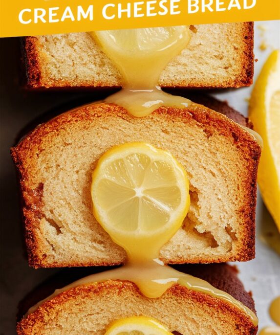 Irresistible Lemon Cream Cheese Bread