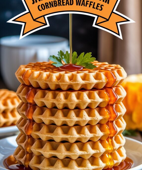 Jalapeño Cheddar Cornbread Waffles