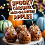 Spooky Caramel Jack-O’-Lantern Apples