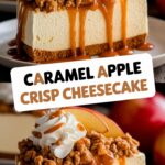 Caramel Apple Crisp Cheesecake
