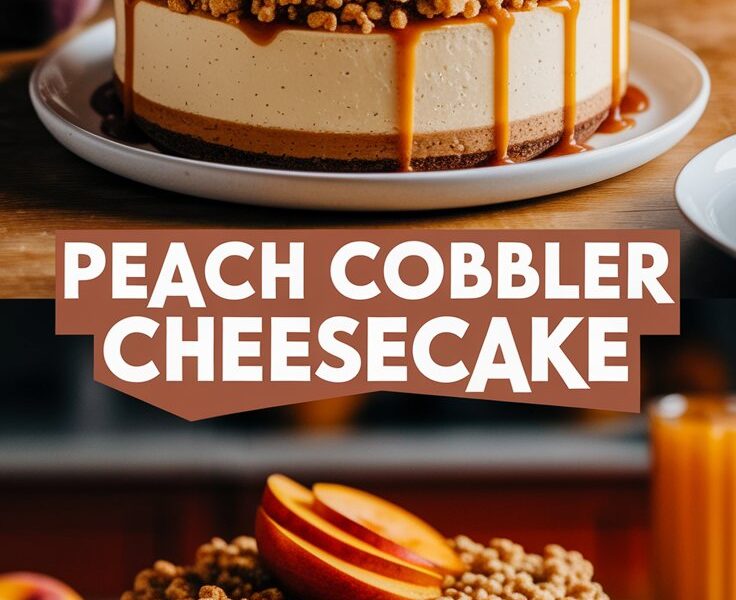Peach Cobbler Cheesecake