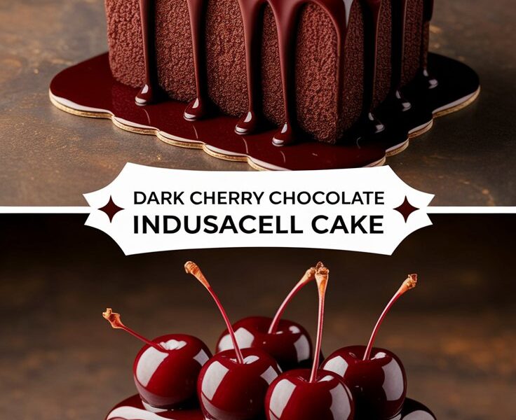 Dark Cherry Chocolate Indulgence Cake