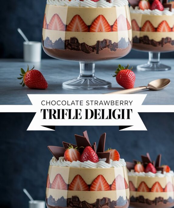 Chocolate Strawberry Trifle Delight