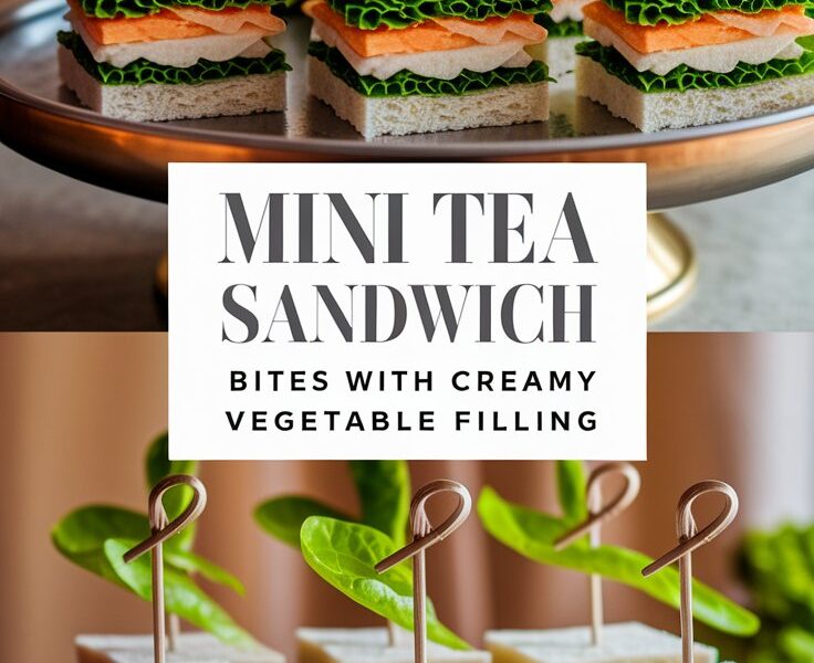 Mini Tea Sandwich Bites with Creamy