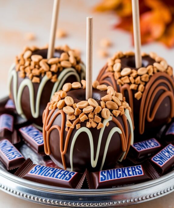Snickers Explosion Candy Apples are a must-try treat!