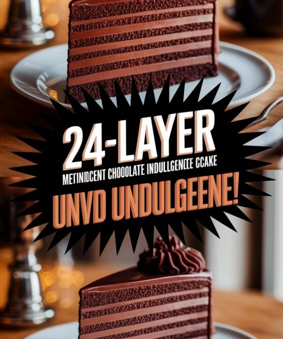 24-Layer Midnight Chocolate Indulgence Cake unveiled!