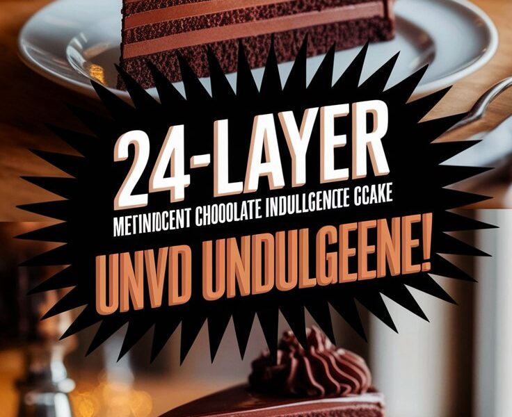 24-Layer Midnight Chocolate Indulgence Cake unveiled!