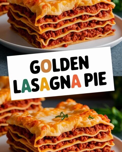 Golden Lasagna Pie
