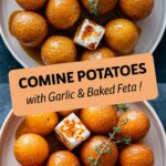 Roasted Potatoes with Garlic & Baked Feta