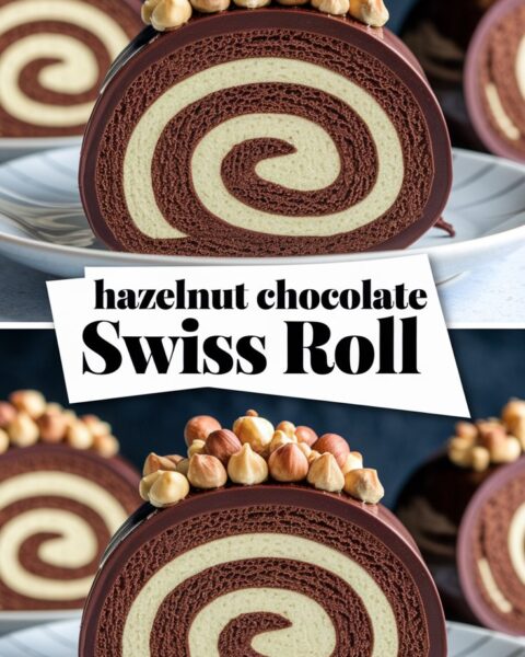 Hazelnut Chocolate Swiss Roll