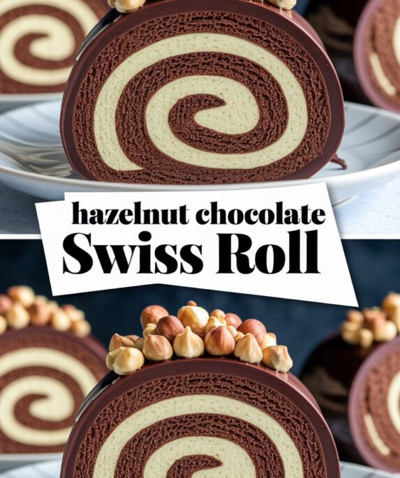 Hazelnut Chocolate Swiss Roll