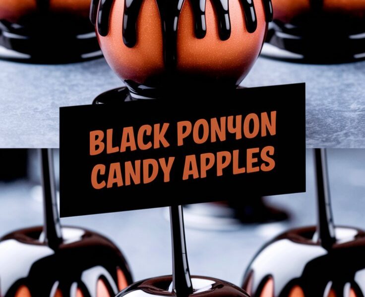 Black Poison Candy Apples