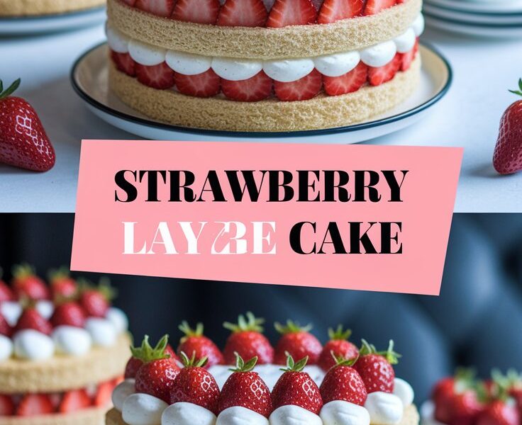 Strawberry Cloud Layer Cake