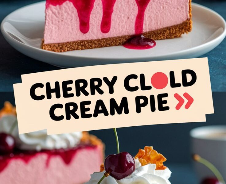 Cherry Cloud Cream Pie